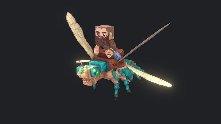 Dragonfly mount - HYTALE 3D Model