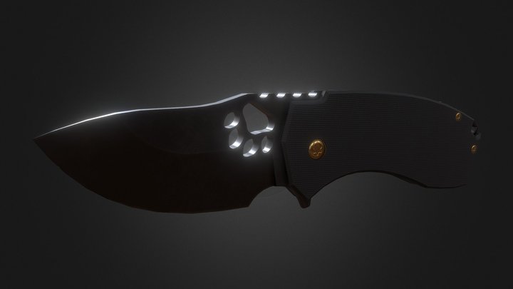 Cat Folding Knife 3D Model