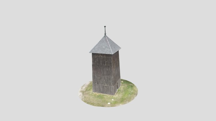 Bell Tower from Węgrzynice, Poland 3D Model