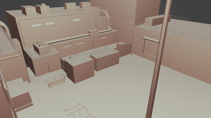 DE_NUKE | Warmup | CSGO map 3D Model