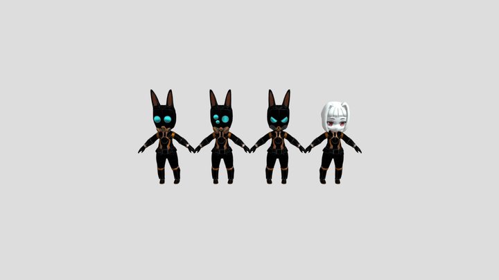 [Library of Ruina][Lobotomy Corp] - Rabbit Squad 3D Model
