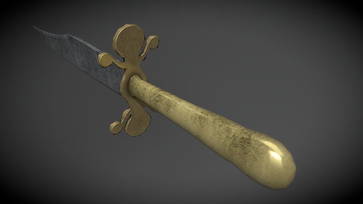 Victorian Bowie Knife 3D Model
