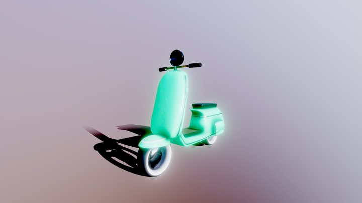 Light Green Vespa
