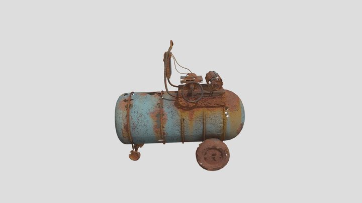 Air compressor old 3D Model