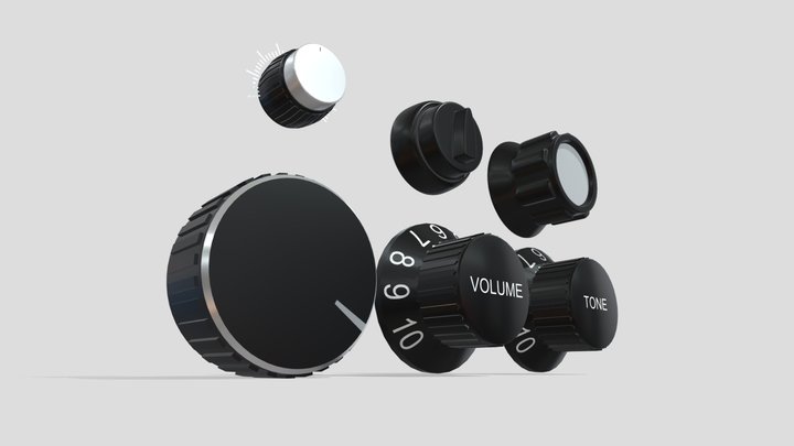 Control Knobs - Anil 3D Model