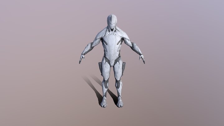 Excalibur Warframe reference 3D Model