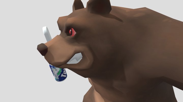 Cartoon Bear 3D Model
