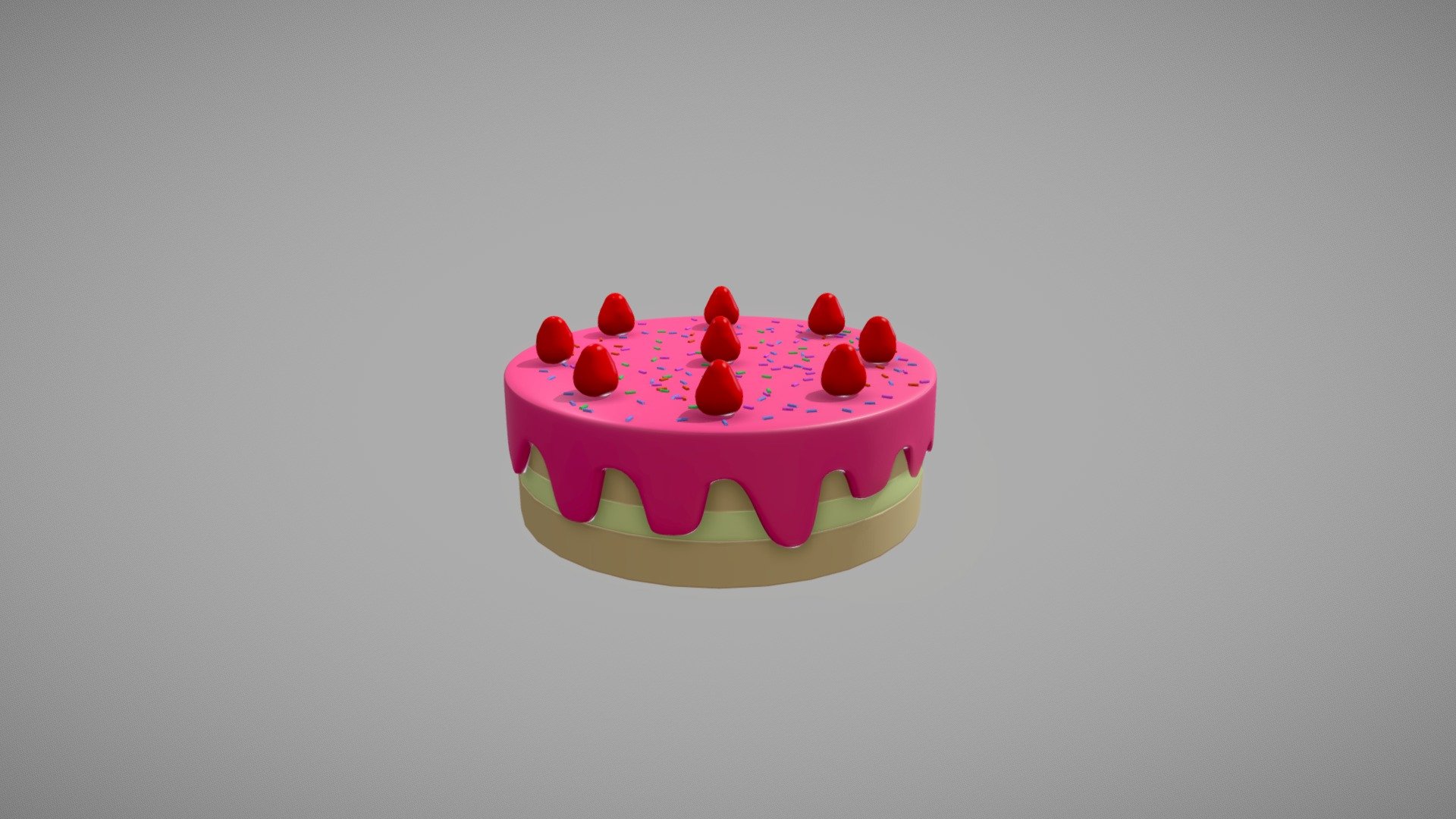 A Cake - Download Free 3D model by jotakal [f5d9d52] - Sketchfab