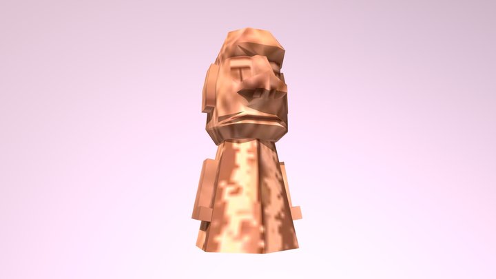 Moai from maya to sketchfab 3D Model