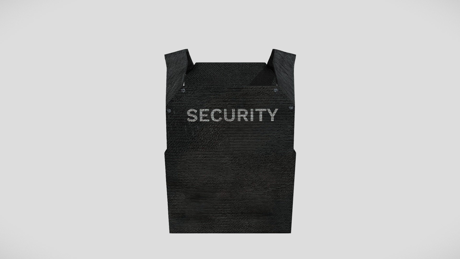 Tactical Security Plate Carrier 3D model by DanielS