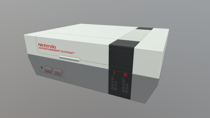Nintendo NES 3D Model