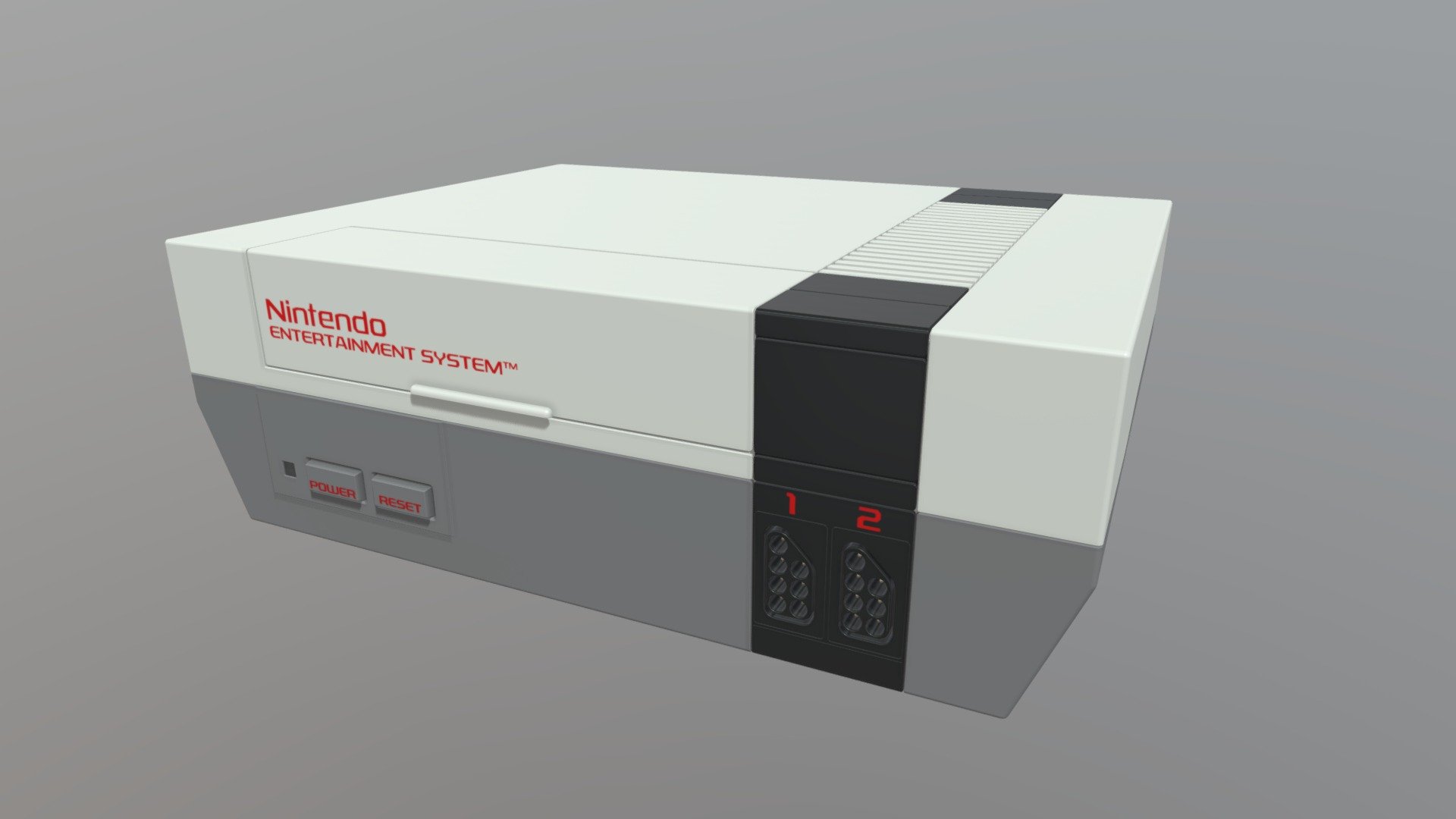 Nintendo NES 3D model by arthurlondais [f5db33c] Sketchfab