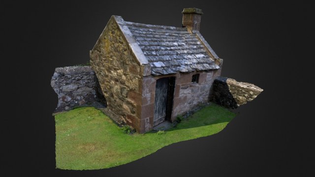 Watch House - Nether Graveyard, St Cyrus 3D Model