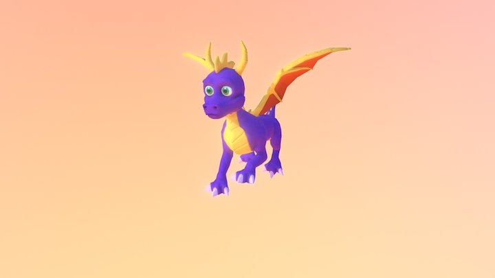 Spyro - Falling 3D Model