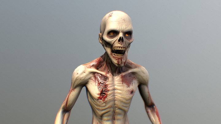 Scary Zombie 3D Model