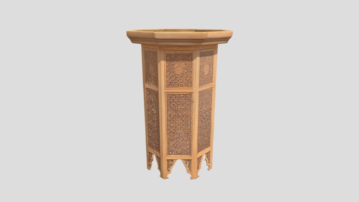 Ornate_Octagonal_Tabl_0401194118_texture_fbx 3D Model