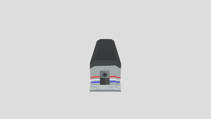 amtrak emd f40ph no logo 3D Model