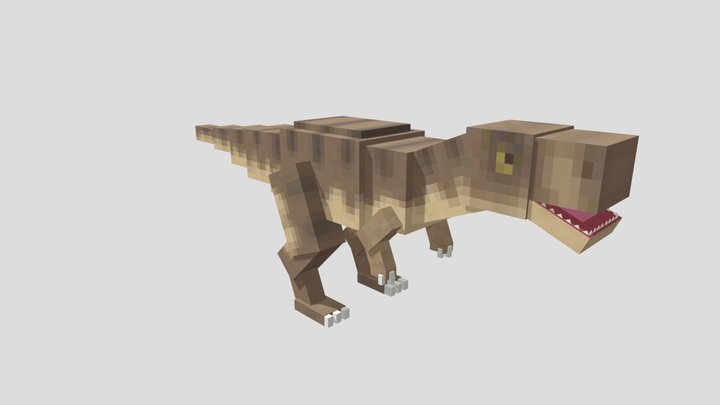 T-rex Minecraft 3D Model
