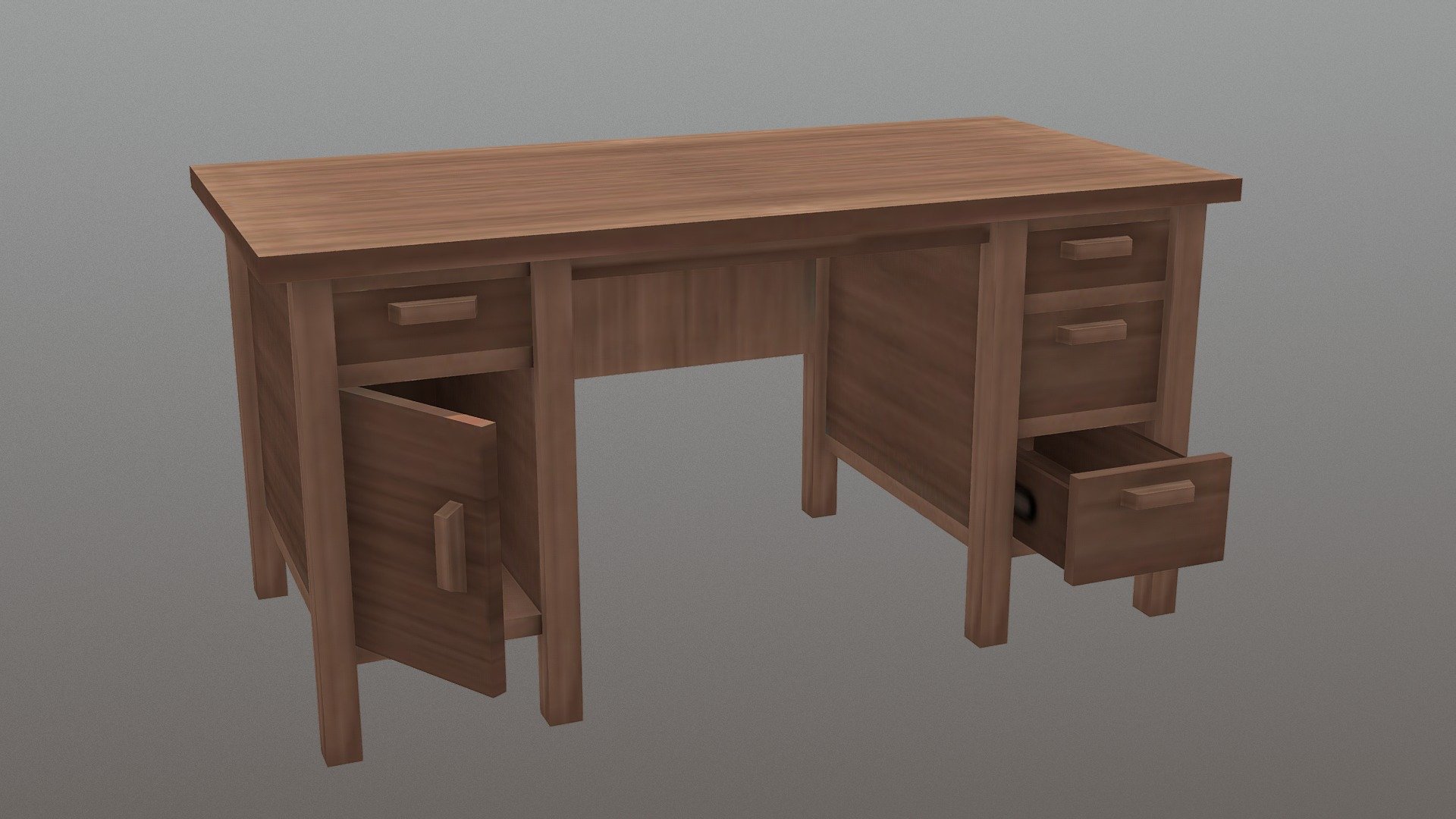 Desk - Household Props Challenge - 3d Model By Zold2012 [f5df1c3 