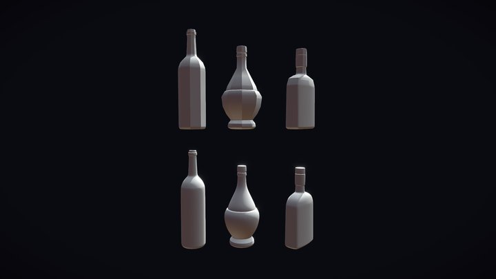 GAM401 Johnson Bottles 3D Model