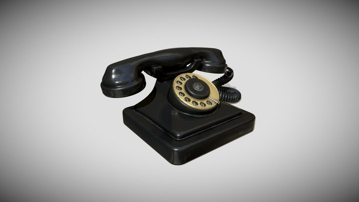 Old Telephone 3D Model