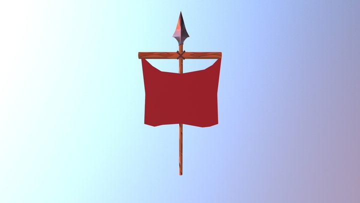 Flag Enemy 3D Model