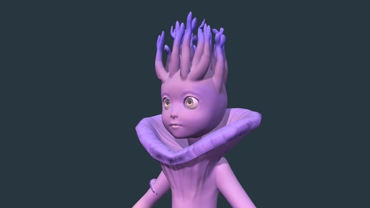 Mushroom Creature 3D Model