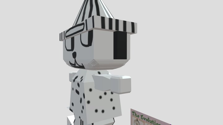 Beta Parappa 3D Remake T- Pose – Kostenloses 3D-Modell STL