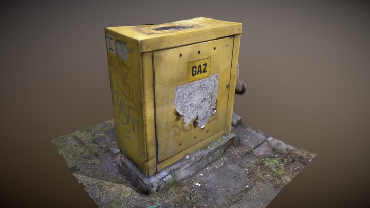 City gas utility box 3D Model