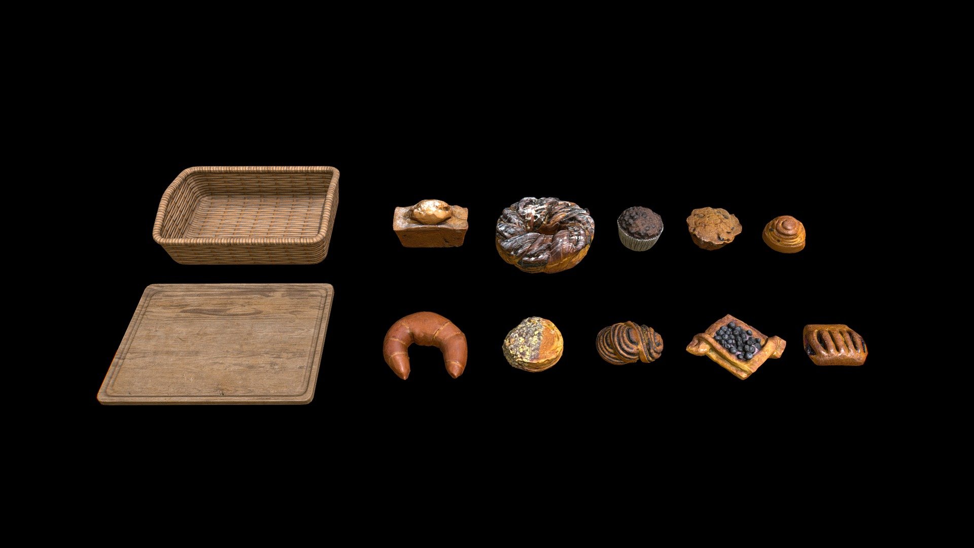 Pastry Pack Vol - 3D model by M3D (@M3Drender) [f5e37ab] - Sketchfab