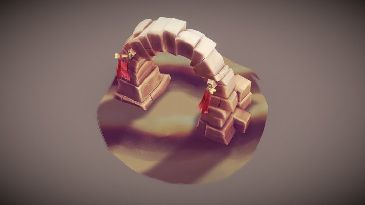 Desert Arch 3D Model