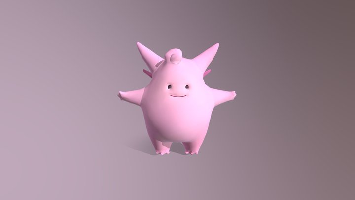 Pokémon Clefable 3D Model
