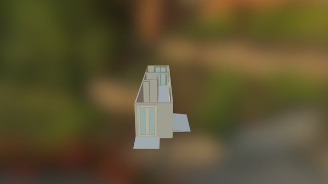 Container aménagé 3D Model