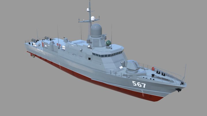 Project 22800 Karakurt class 3D Model