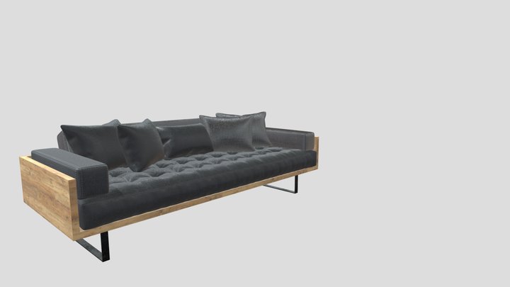 sofa model and texture 3D Model