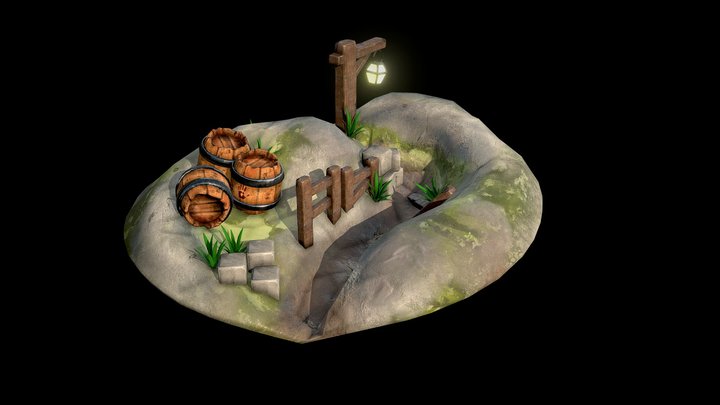 Machina Academy Diorama Practice 3D Model