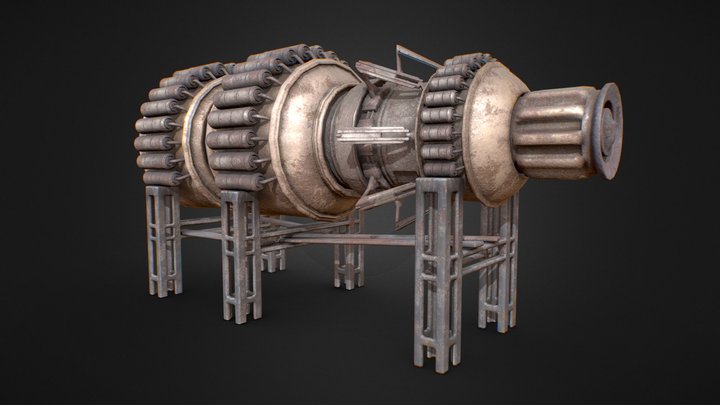 Starship Engine Concept from Star Wars 3D Model