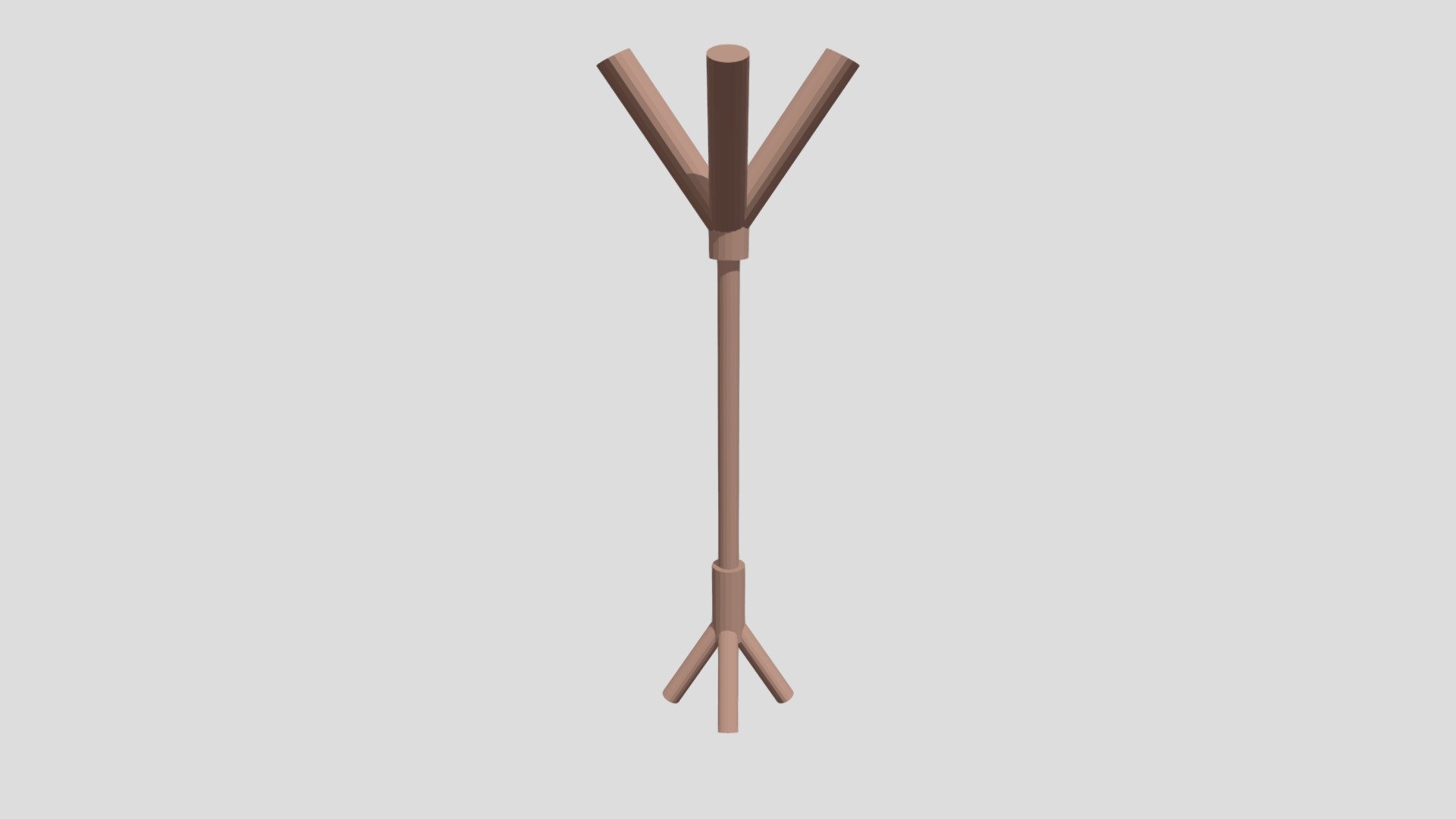 Coat rack from Poly by Google — Sketchfab embed 3D viewer