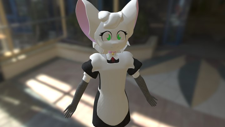 Cute Mouse Maid Reggie [Whygena] 3D Model