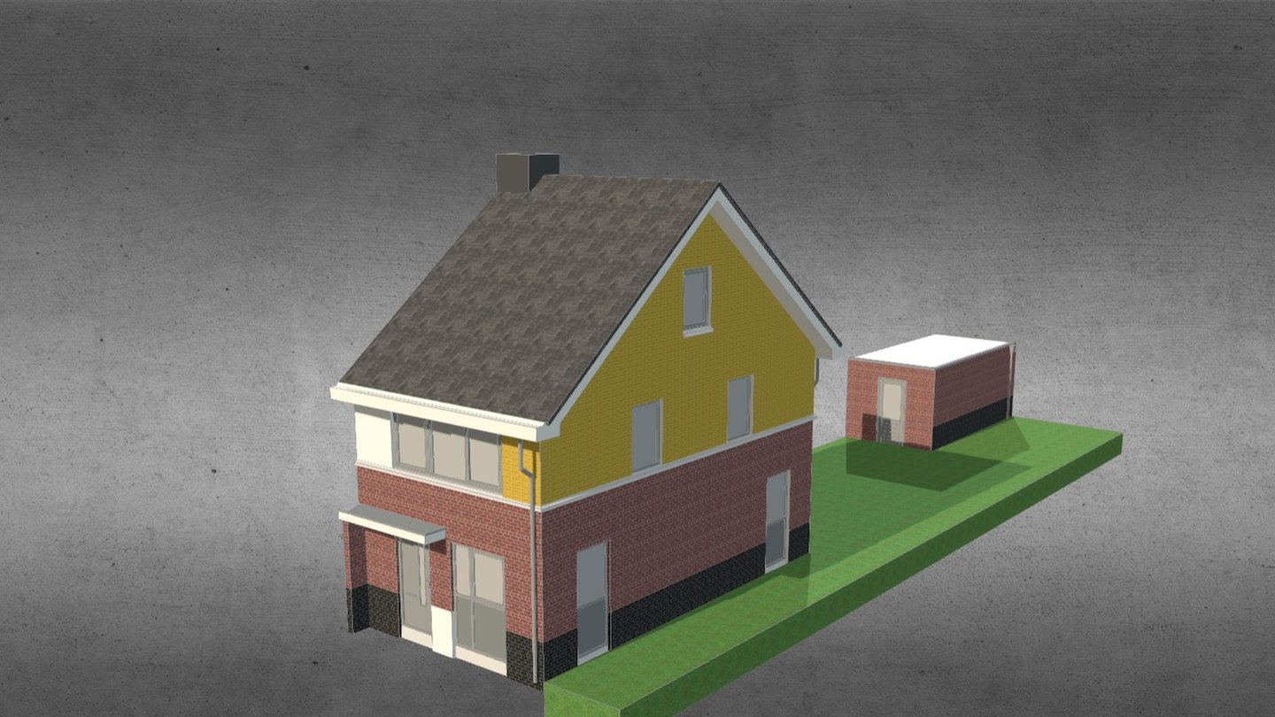 Huis - 3D model by jong707 [f5ebfce] - Sketchfab