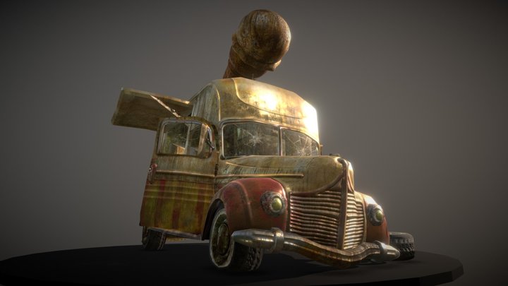 Ice Cream Truck 3D Model
