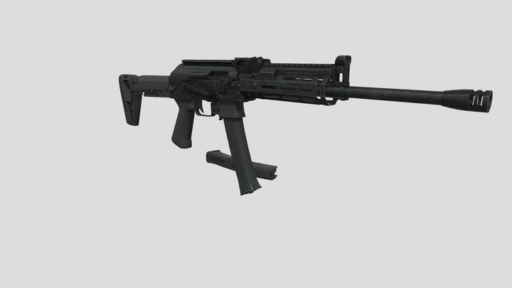 Kalashnikov Saiga-9x19 Carbine 3D Model