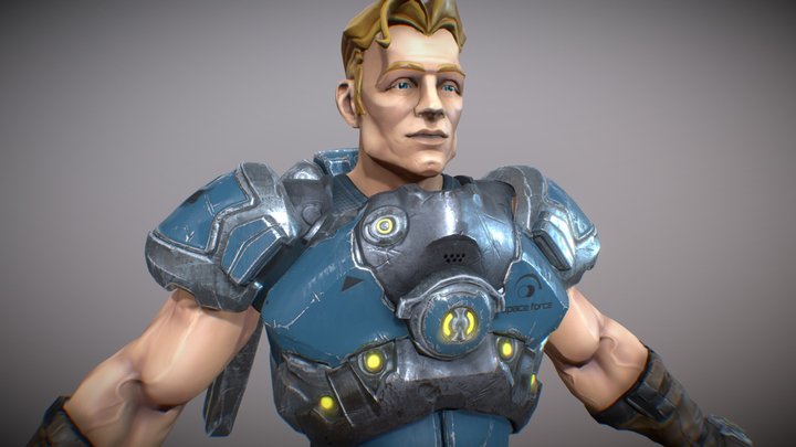 Space trooper 3D Model
