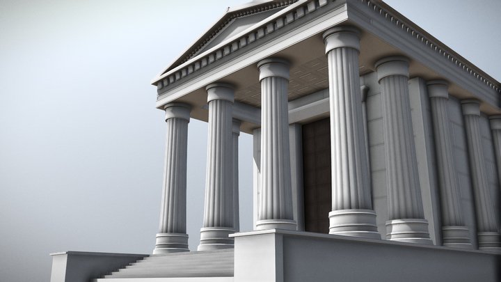 Roman Temple 3D Model