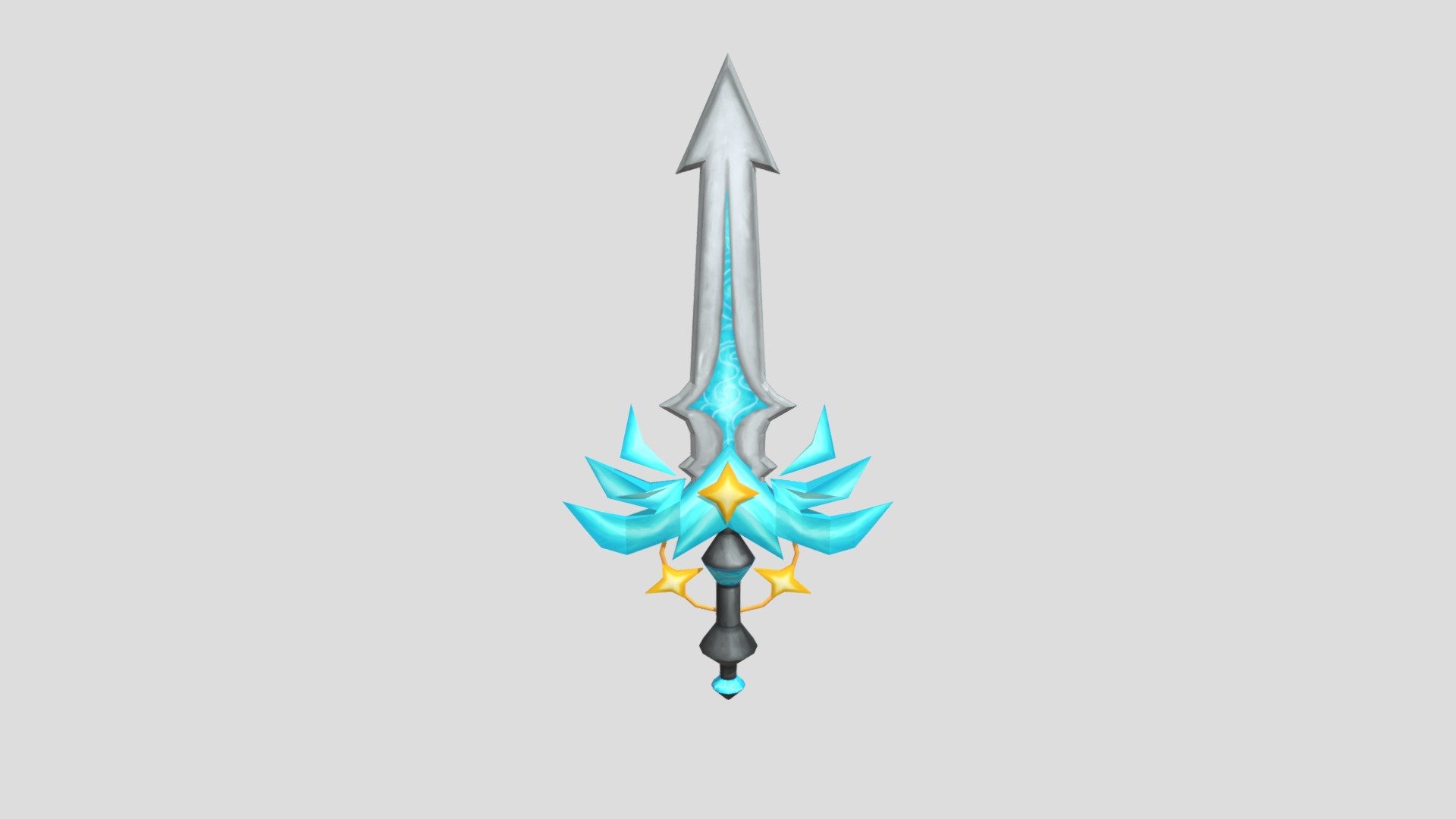 Low Poly Star Crusader Sword - 3D model by MKOS_designs [f5f0b24 ...