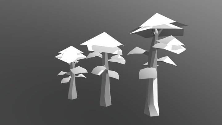 Black pines example 2 3D Model