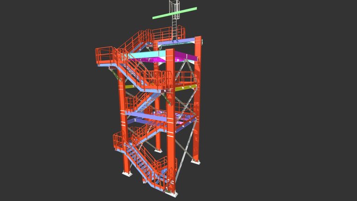 Flotação Pneumáticas 3D Model