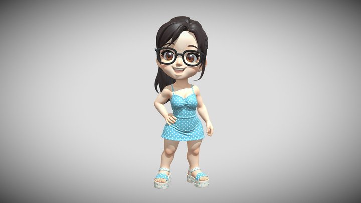 Chibi Poka Dot Daydream – Modello 3D gratuito STL
