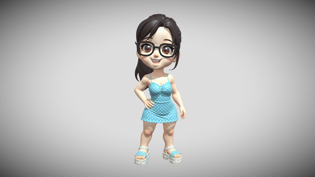 Chibi Poka Dot Daydream