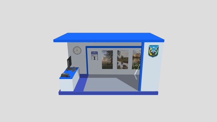 Nissa booth 3D Model